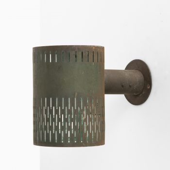Hans Bergström wall lamps in patinated copper at Studio Schalling