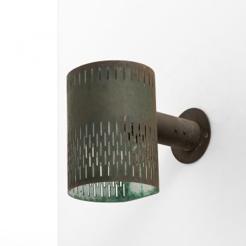 Hans Bergström wall lamps in patinated copper at Studio Schalling