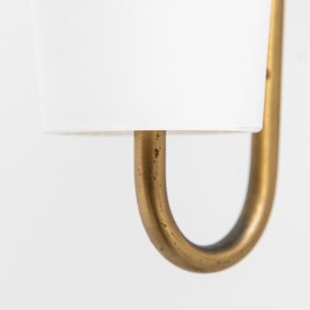 Hans-Agne Jakobsson wall lamps in brass and opaline glass at Studio Schalling
