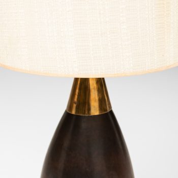Carl-Harry Stålhane table lamp in ceramic and brass at Studio Schalling