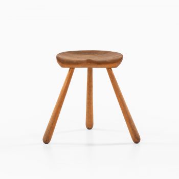 3-legged stool in beech at Studio Schalling
