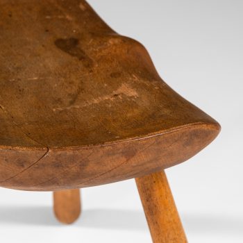 3-legged stool in beech at Studio Schalling