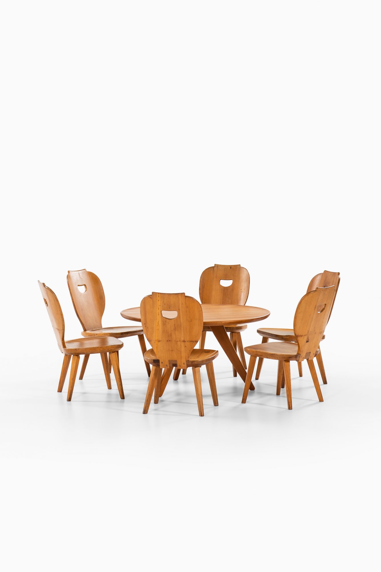 Carl Malmsten easy chairs in pine at Studio Schalling