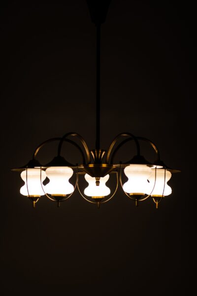 A pair of ceiling lamps by unknown designer at Studio Schalling