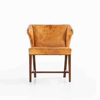 Frits Henningsen attributed armchair in natural leather at Studio Schalling