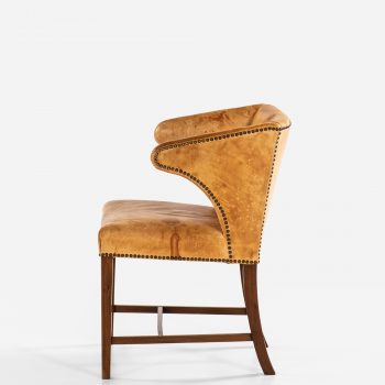 Frits Henningsen attributed armchair in natural leather at Studio Schalling