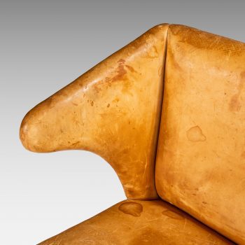 Frits Henningsen attributed armchair in natural leather at Studio Schalling