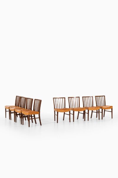 Frits Henningsen dining chairs in cuban mahogany at Studio Schalling