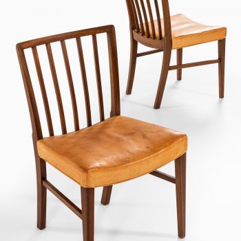 Frits Henningsen dining chairs in cuban mahogany at Studio Schalling
