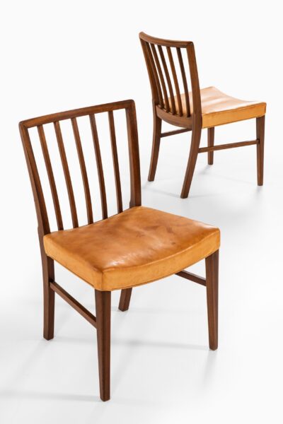 Frits Henningsen dining chairs in cuban mahogany at Studio Schalling