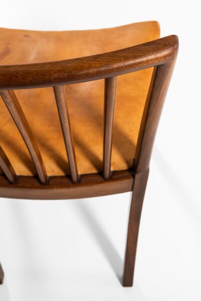 Frits Henningsen dining chairs in cuban mahogany at Studio Schalling