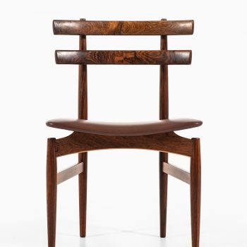 Poul Hundevad dining chairs model 30 in rosewood at Studio Schalling