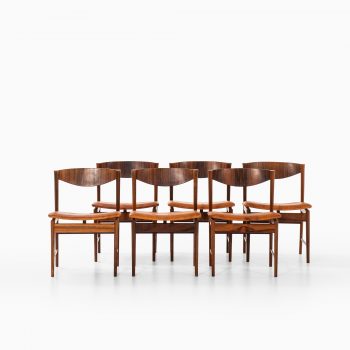 Ib Kofod-Larsen dining chairs in rosewood at Studio Schalling