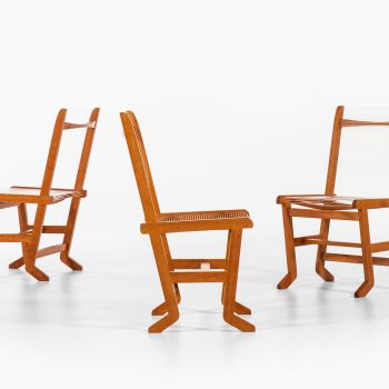 Helge Vestergaard Jensen attributed chairs by Thysen Nielsen at Studio Schalling