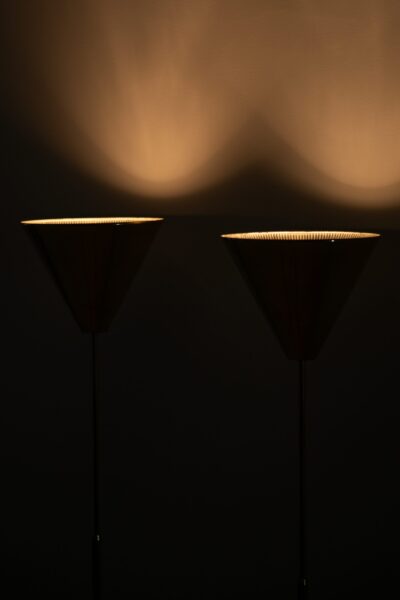 Bergbom floor lamps model G-07 in brass at Studio Schalling