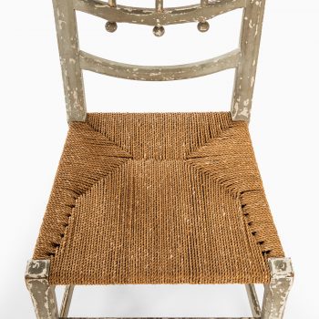 Side chair in hemp string by unknown designer at Studio Schalling
