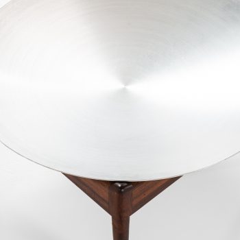 Kristian Solmer Vedel side table in rosewood and steel at Studio Schalling