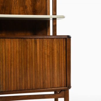 Kurt Olsen bookcase in walnut and white lacquer at Studio Schalling