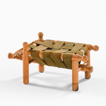 Erik Höglund stool in beech and hemp at Studio Schalling