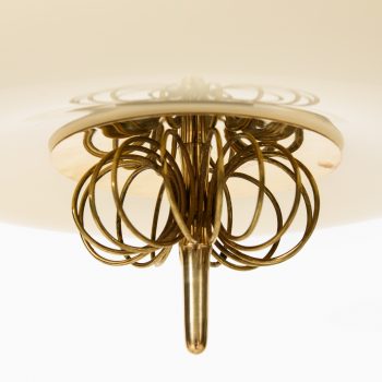 Paavo Tynell ceiling lamps in brass and glass at Studio Schalling