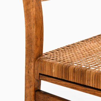 Dining chairs in oak and cane by unknown designer at Studio Schalling