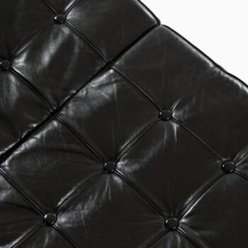 Karl-Erik Ekselius sofa in teak and black leather at Studio Schalling