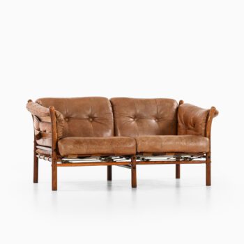 Arne Norell sofa model Indra in leather at Studio Schalling