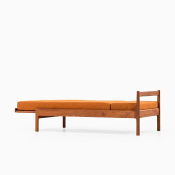 Daybed in teak and woven cane at Studio Schalling