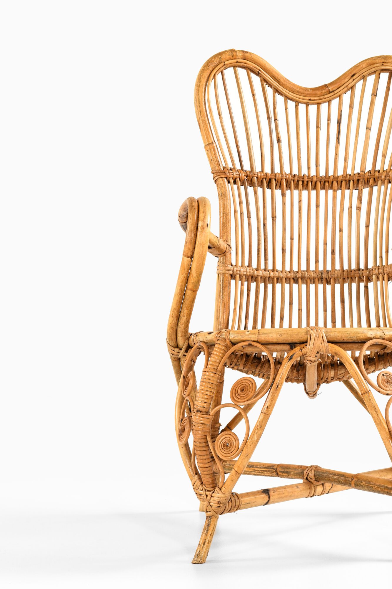 Seating group in rattan and cane at Studio Schalling