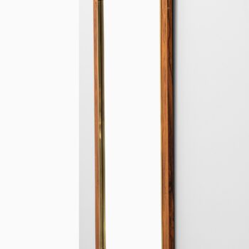 Rosewood mirror with brass by Fröseke at Studio Schalling