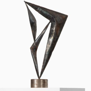 Elis Borg sculpture Form 3 in steel at Studio Schalling