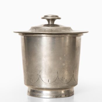Edvin Ollers jar in pewter from 1927 at Studio Schalling