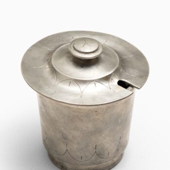 Edvin Ollers jar in pewter from 1927 at Studio Schalling
