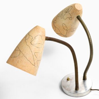 Table lamp with gooseneck arms at Studio Schalling