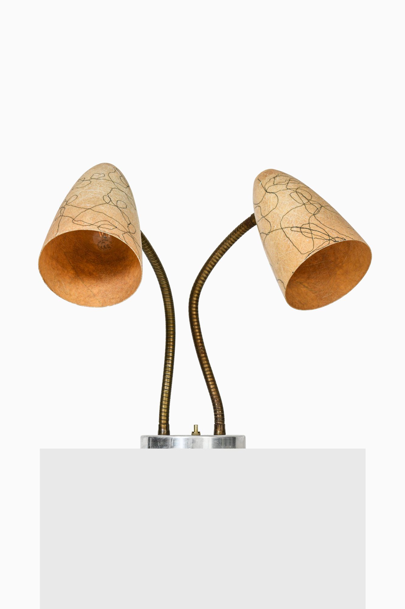 Table lamp with gooseneck arms at Studio Schalling