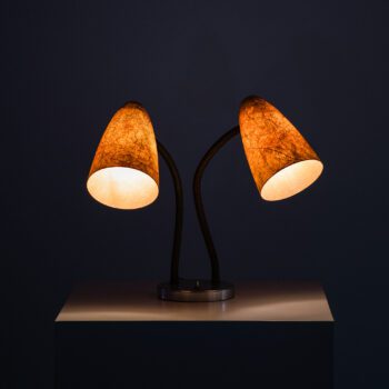 Table lamp with gooseneck arms at Studio Schalling