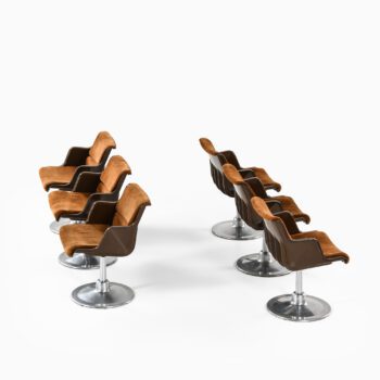 Yrjö Kukkapuro dining chairs by Haimi at Studio Schalling