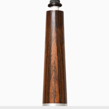 Rosewood and steel table lamp at Studio Schalling