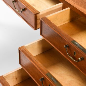 Ole Wanscher desk in teak and brass at Studio Schalling