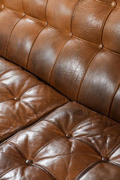 Arne Norell sofa model Merkur in leather at Studio Schalling