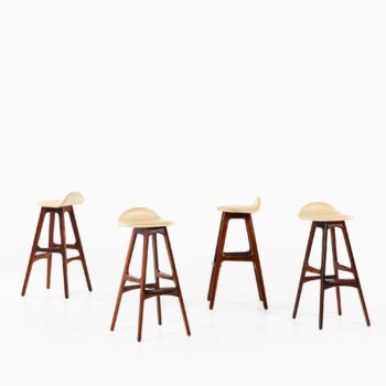 Erik Buck bar stools model OD-61 in rosewood at Studio Schalling