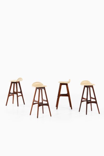 Erik Buck bar stools model OD-61 in rosewood at Studio Schalling