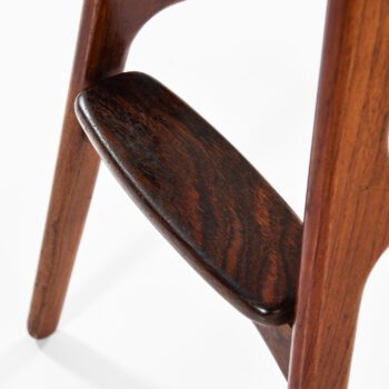 Erik Buck bar stools model OD-61 in rosewood at Studio Schalling