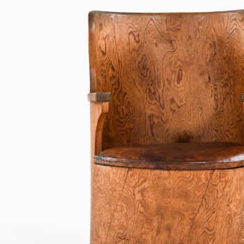 Emil Cederlund stump chair in solid pine at Studio Schalling
