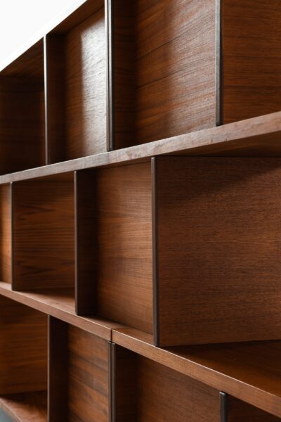 Ilmari Tapiovaara bookcase in teak at Studio Schalling