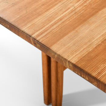 Carl Malmsten dining table in solid pine at Studio Schalling