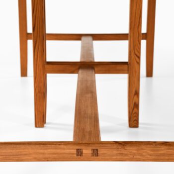 Carl Malmsten dining table in solid pine at Studio Schalling