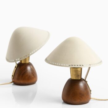 Pair of table lamps by ASEA in brass at Studio Schalling