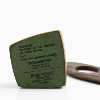Gunnar Kanevad sculpture / letter knife at Studio Schalling