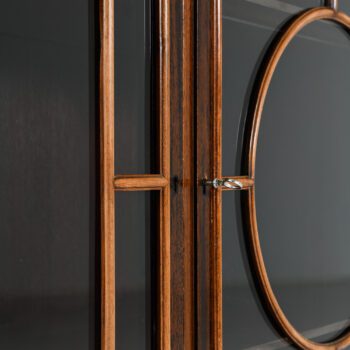 Unique cabinet in mahogany and glass at Studio Schalling